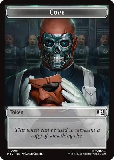 Copy (001) / Ape Villain (010) Double-Sided Token (Commander: Marvel Super Heroes) Near Mint