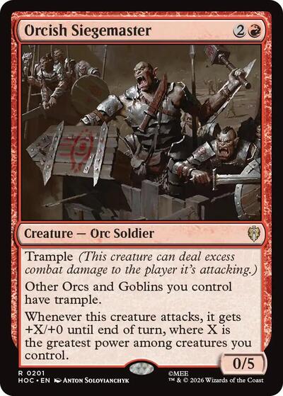 Orcish Siegemaster (The Hobbit: Eternal-Legal) Near Mint