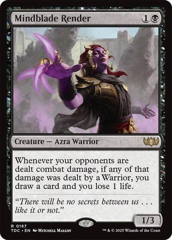 Mindblade Render (Commander: Tarkir: Dragonstorm) Near Mint