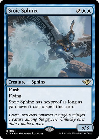 Stoic Sphinx (Outlaws of Thunder Junction) Near Mint Foil