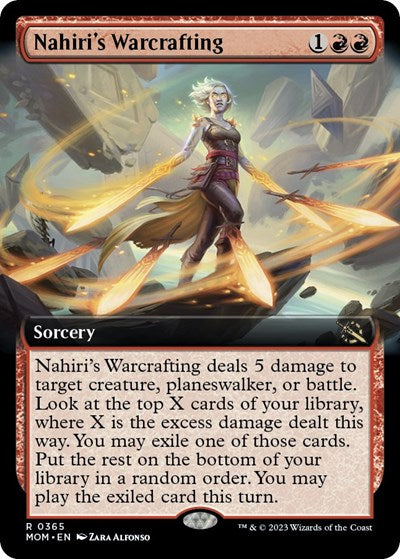 Nahiri's Warcrafting (Extended Art) (March of the Machine) Near Mint