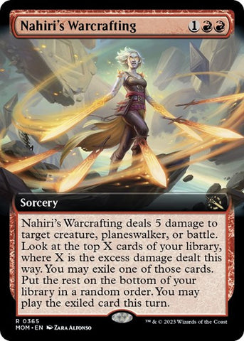 Nahiri's Warcrafting (Extended Art) (March of the Machine) Near Mint