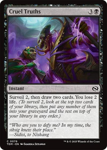 Cruel Truths (Tarkir: Dragonstorm) Near Mint Foil