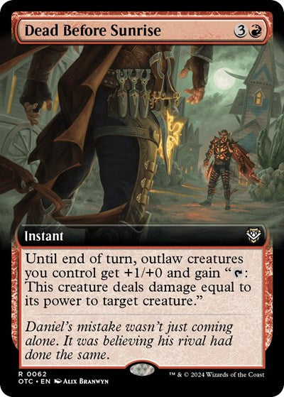 Dead Before Sunrise (Extended Art) (Commander: Outlaws of Thunder Junction) Near Mint