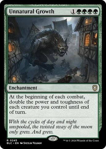 Unnatural Growth (Commander: Bloomburrow) Near Mint