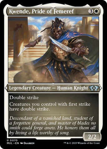 Kwende, Pride of Femeref (Foil Etched) (March of the Machine: Multiverse Legends) Near Mint Foil
