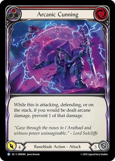 Arcanic Cunning (Red) (Omens of the Third Age) Near Mint Foil