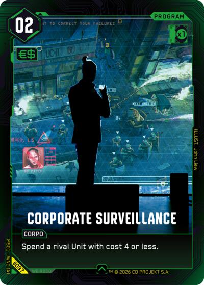 Corporate Surveillance (Welcome to Night City - Beta) Near Mint