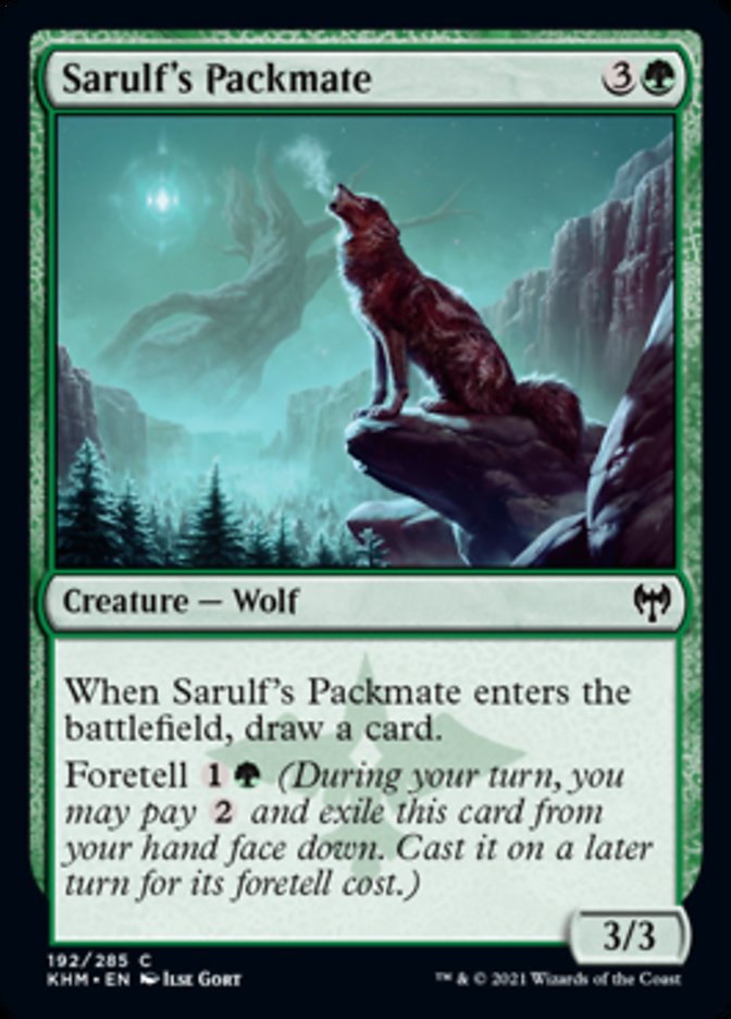 Sarulf's Packmate (Kaldheim) Near Mint Foil