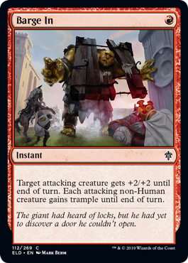 Barge In (Throne of Eldraine) Near Mint Foil