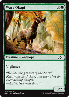 Wary Okapi (Guilds of Ravnica) Near Mint Foil