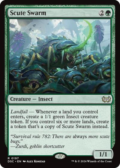 Scute Swarm (Commander: Duskmourn: House of Horror) Near Mint