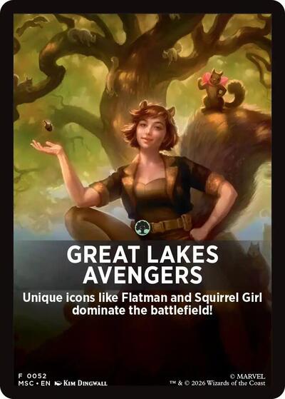 Great Lakes Avengers Theme Card (Commander: Marvel Super Heroes) Near Mint