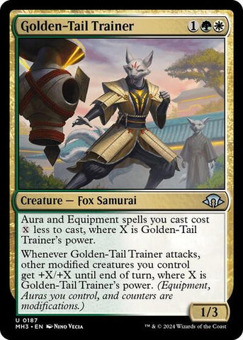 Golden-Tail Trainer (Modern Horizons 3) Near Mint