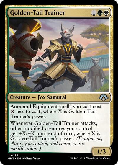 Golden-Tail Trainer (Modern Horizons 3) Near Mint Foil
