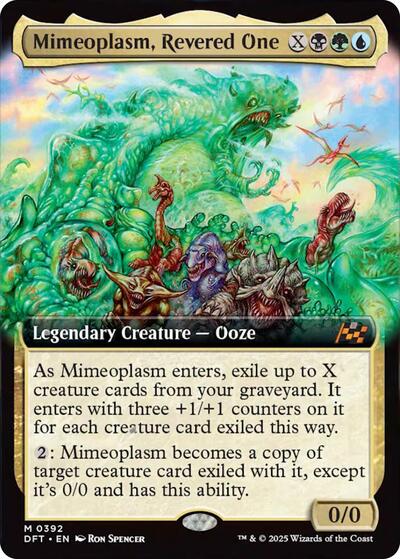 Mimeoplasm, Revered One (Extended Art) (Aetherdrift) Light Play Foil