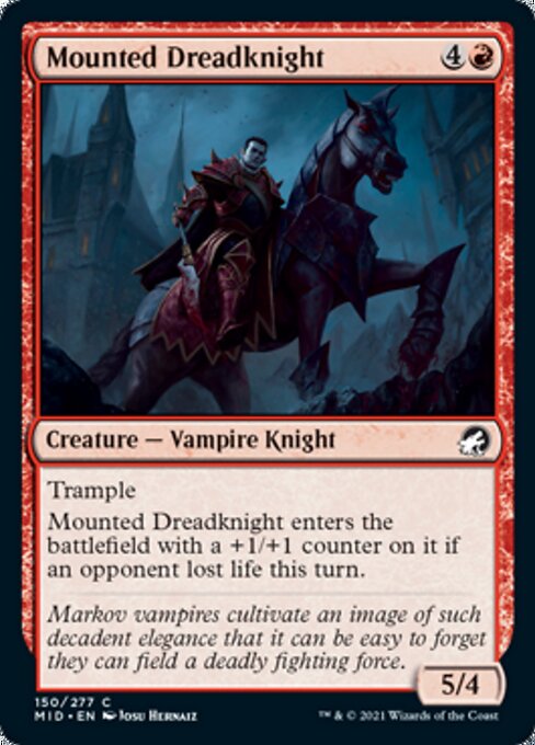 Mounted Dreadknight (Innistrad: Midnight Hunt) Near Mint