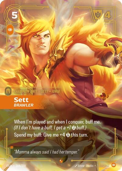 Sett Brawler (Origins) Near Mint Foil