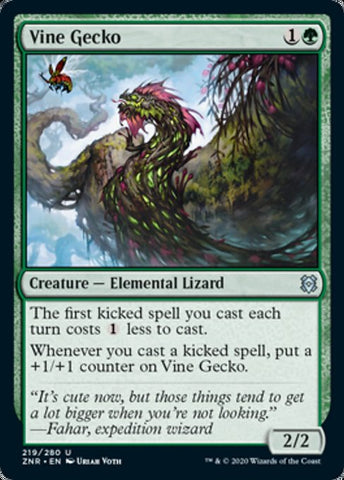 Vine Gecko (Zendikar Rising) Near Mint Foil