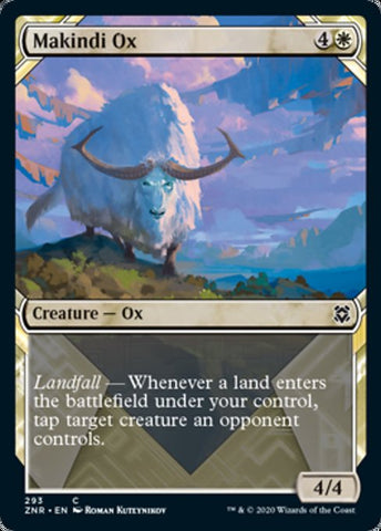 Makindi Ox (Showcase) (Zendikar Rising) Near Mint Foil