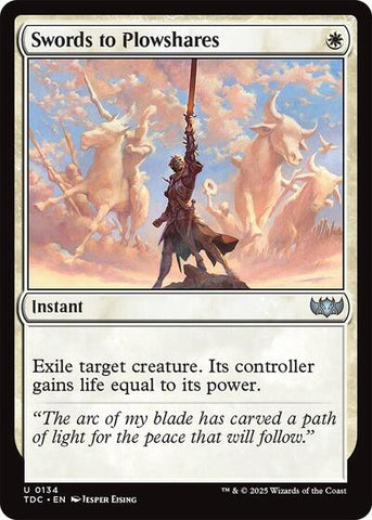 Swords to Plowshares (Commander: Tarkir: Dragonstorm) Near Mint