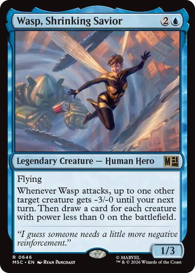 Wasp, Shrinking Savior (Commander: Marvel Super Heroes) Near Mint Foil