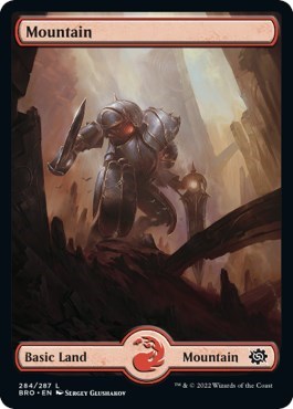 Mountain (284) - Full Art (The Brothers' War) Near Mint