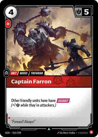 Captain Farron (Origins) Near Mint