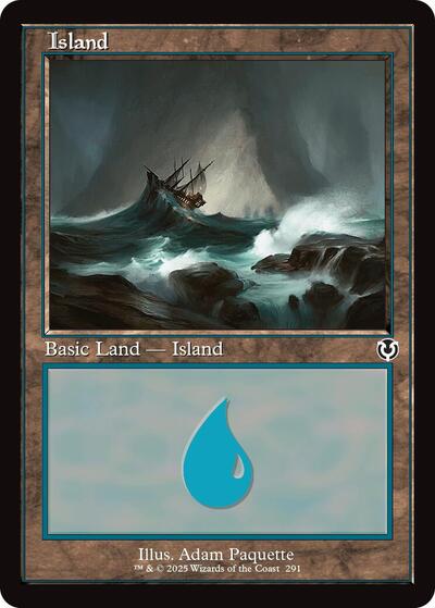 Island (291) (Retro Frame) (Innistrad Remastered) Near Mint Foil