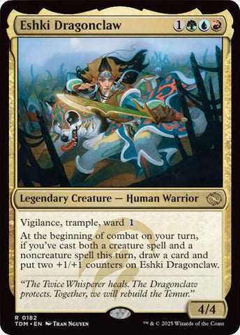 Eshki Dragonclaw (Tarkir: Dragonstorm) Near Mint Foil