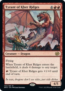 Tyrant of Kher Ridges (The Brothers' War) Medium Play Foil