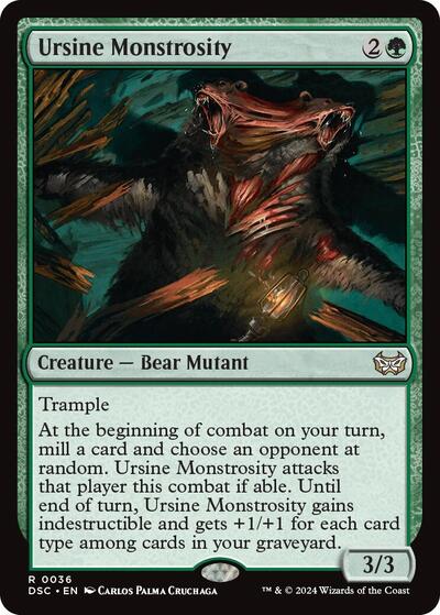 Ursine Monstrosity (Commander: Duskmourn: House of Horror) Near Mint