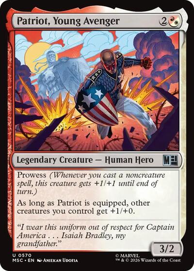 Patriot, Young Avenger (Marvel Super Heroes) Near Mint Foil