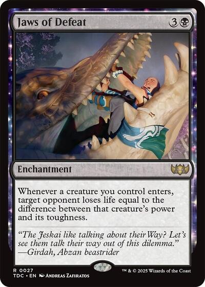 Jaws of Defeat (Commander: Tarkir: Dragonstorm) Near Mint