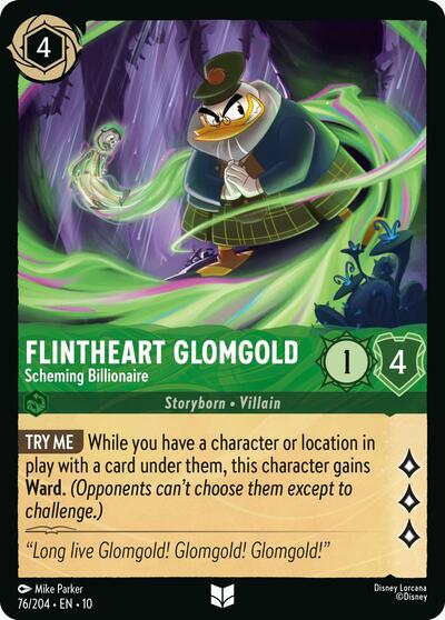 Flintheart Glomgold - Scheming Billionaire (Whispers in the Well) Near Mint Cold Foil