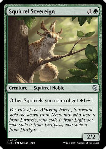 Squirrel Sovereign (Commander: Bloomburrow) Near Mint