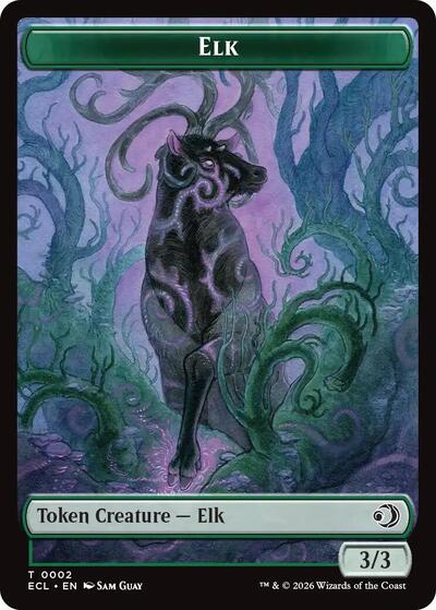 Elk / Emblem - Oko, Shadowmoor Scion Double-Sided Token (Lorwyn Eclipsed) Near Mint