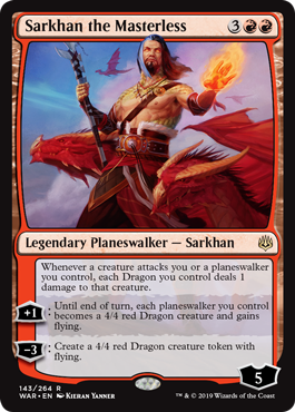 Sarkhan the Masterless (War of the Spark) Near Mint