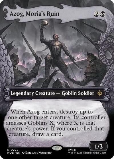 Azog, Moria's Ruin (Showcase) (The Hobbit) Near Mint Foil