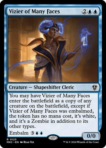 Vizier of Many Faces (Commander: Murders at Karlov Manor) Near Mint