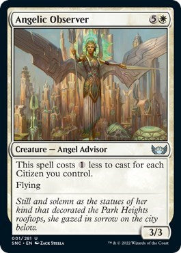 Angelic Observer (Streets of New Capenna) Light Play Foil