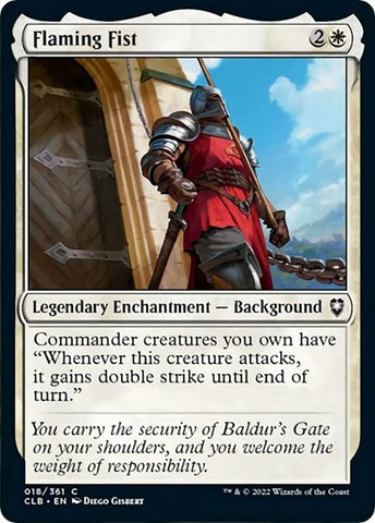 Flaming Fist (Commander Legends: Battle for Baldur's Gate) Near Mint Foil