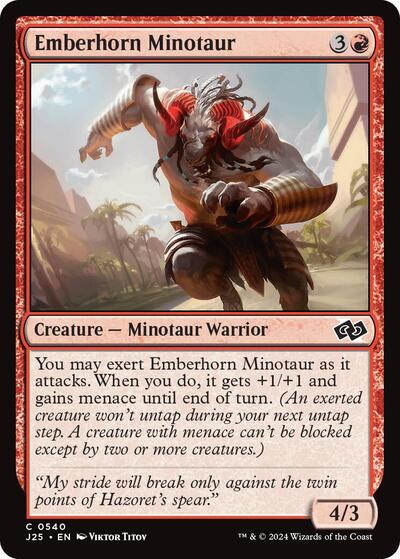 Emberhorn Minotaur (Foundations Jumpstart) Near Mint