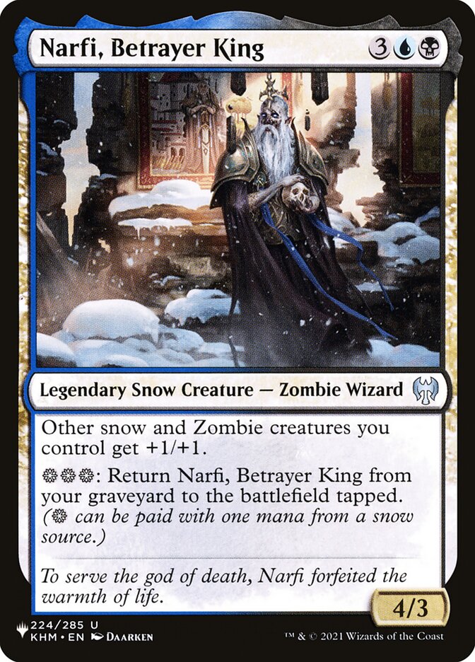 Narfi, Betrayer King (The List) Near Mint