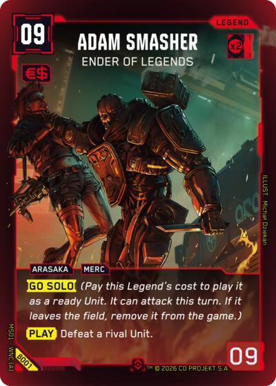 Adam Smasher Ender of Legends (Epic) (Welcome to Night City - Beta) Near Mint Foil