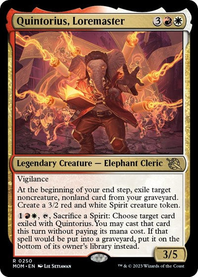 Quintorius, Loremaster (March of the Machine) Near Mint Foil