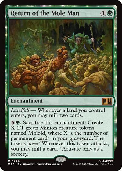 Return of the Mole Man (Commander: Marvel Super Heroes) Near Mint