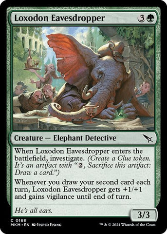 Loxodon Eavesdropper (Murders at Karlov Manor) Near Mint Foil