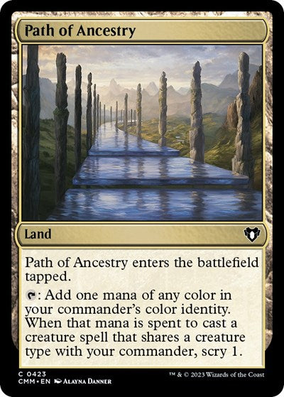 Path of Ancestry (Commander Masters) Light Play Foil