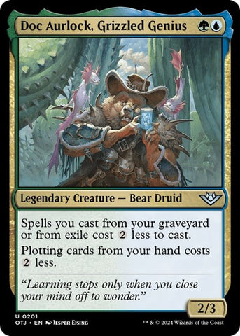 Doc Aurlock, Grizzled Genius (Outlaws of Thunder Junction) Near Mint Foil